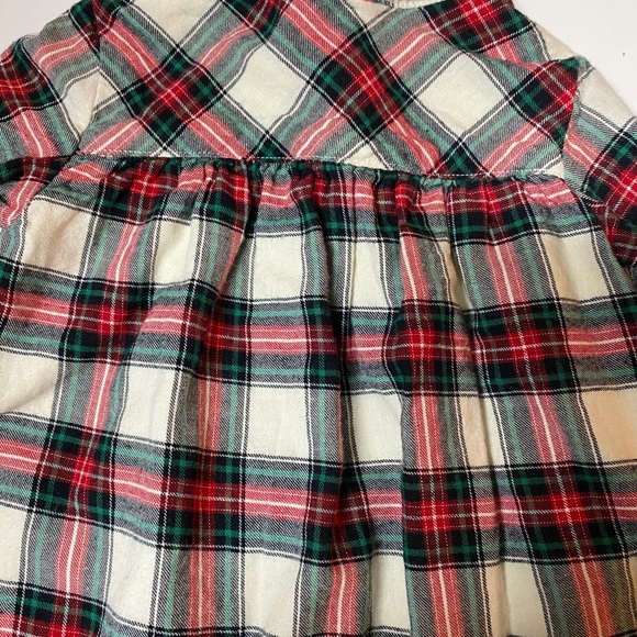 GAP 18-24 mo Dress. Button down plaid w ruffles - Picture 3 of 4